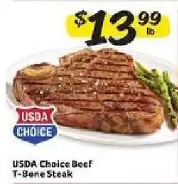 Winn Dixie USDA Choice Beef T-Bone Steak offer