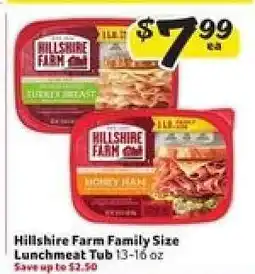 Winn Dixie Hillshire Farm Family Size Lunchmeat Tub offer