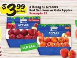 Winn Dixie 3 lb Bag SE Grocers Red Delicious or Gala Apples offer