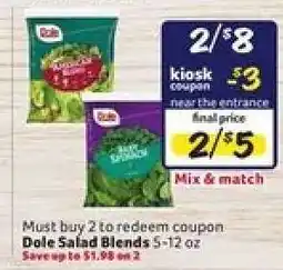 Winn Dixie Dole Salad Blends offer