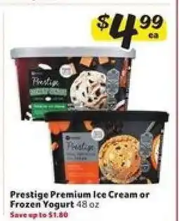 Winn Dixie Prestige Premium Ice Cream or Frozen Yogurt offer