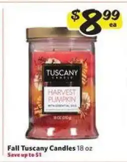 Winn Dixie Fall Tuscany Candles offer
