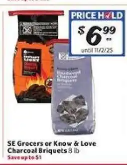 Winn Dixie SE Grocers or Know & Love Charcoal Briquets offer