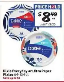 Winn Dixie Dixie Everyday or Ultra Paper Plates offer