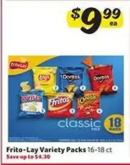 Winn Dixie Frito Lay Variety Packs offer