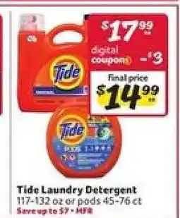Winn Dixie Tide Laundry Detergent offer