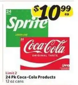 Winn Dixie 24 Pk Coca-Cola Products offer