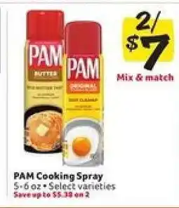 Winn Dixie Pam Cooking Spray offer