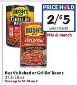 Winn Dixie Bush's Baked or Grillin' Beans offer