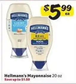 Winn Dixie Hellmann's Mayonnaise offer