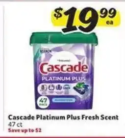 Winn Dixie Cascade Platinum Plus Fresh Scent offer
