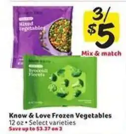 Winn Dixie Know & Love Frozen Vegetables offer