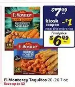 Winn Dixie El Monterey Taquitos offer