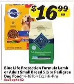 Winn Dixie Blue Life Protection Formula Lamb or Adult Small Breed offer
