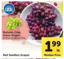 Safeway Red Seedless Grapes offer