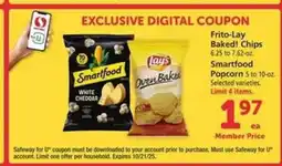Safeway Frito-Lay Baked! Chips & Smartfood Popcorn offer