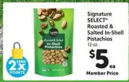 Safeway Signature SELECT Roasted & Salted In-Shell Pistachios offer