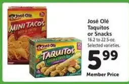 Safeway José Olé Taquitos or Snacks offer