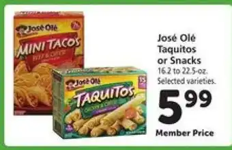Safeway José Olé Taquitos or Snacks offer
