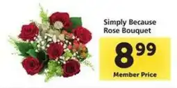 Safeway Simply Because Rose Bouquet offer