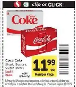 Safeway Coca-Cola offer