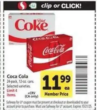 Safeway Coca-Cola offer