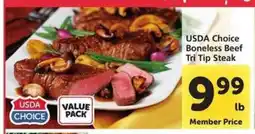 Safeway USDA Choice Boneless Beef Tri-Tip Steak offer