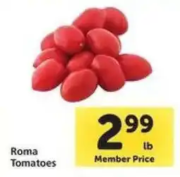 Safeway Roma Tomatoes offer