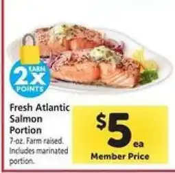 Safeway Fresh Atlantic Salmon Portion offer