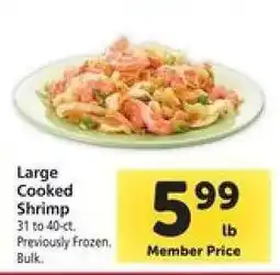 Safeway Large Cooked Shrimp offer