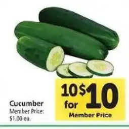 Safeway Cucumber offer