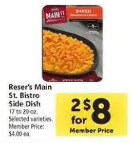 Safeway Reser's Main St. Bistro Side Dish offer