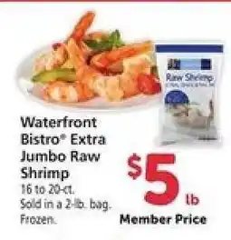 Safeway Waterfront BISTRO Extra Jumbo Raw Shrimp offer