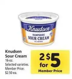 Safeway Knudsen Sour Cream offer