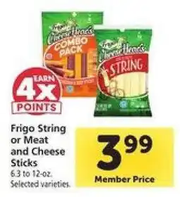 Safeway Frigo String or Meat and Cheese Sticks offer