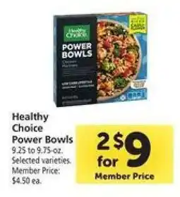 Safeway Healthy Choice Power Bowls offer