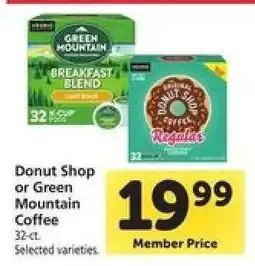 Safeway Donut Shop or Green Mountain Coffee offer