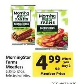 Safeway MorningStar Farms Meatless offer