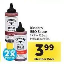 Safeway Kinder's BBQ Sauce offer