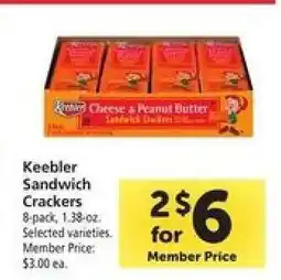 Safeway Keebler Sandwich Crackers offer