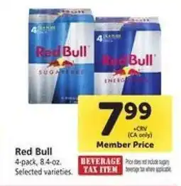 Safeway Red Bull offer