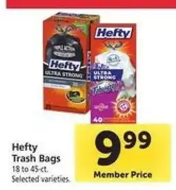Safeway Hefty Trash Bags offer