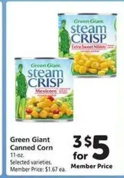 Safeway Green Giant Canned Corn offer