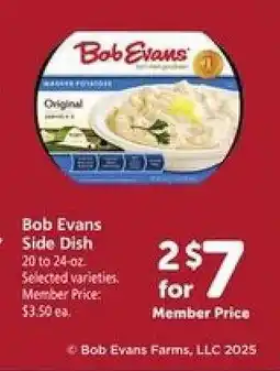 Safeway Bob Evans Side Dish offer