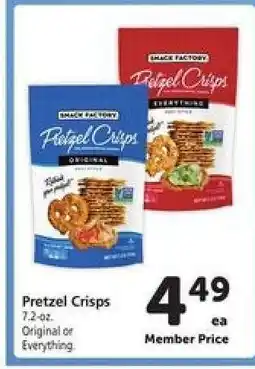 Safeway Pretzel Crisps offer