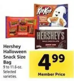 Safeway Hershey Halloween Snack Size Bag offer