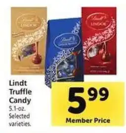 Safeway Lindt Truffle Candy offer