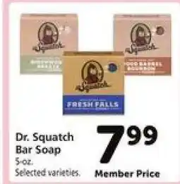 Safeway Dr. Squatch Bar Soap offer