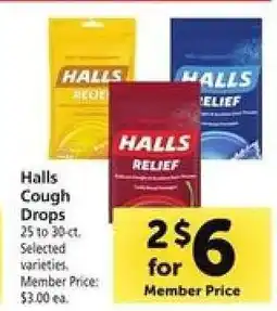 Safeway Halls Cough Drops offer