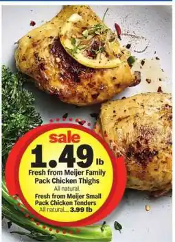 Meijer Fresh from Meijer Family Pack Chicken Thighs offer